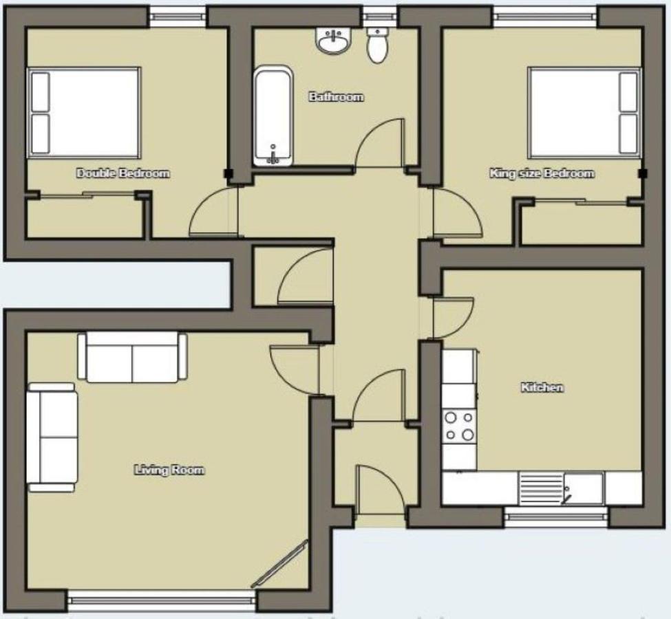 Hill View 2 Bedroom Free Parking Inverness Exterior photo